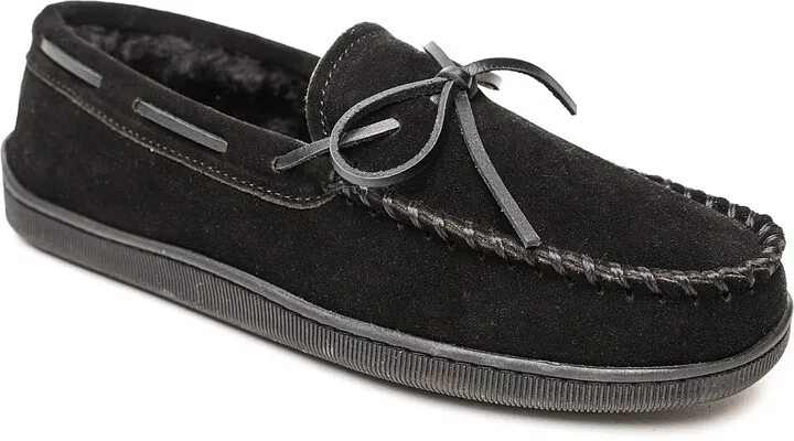 Minnetonka Pile Lined Hardsole Moccasin Slipper