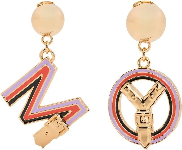 Symbols clip-on earrings