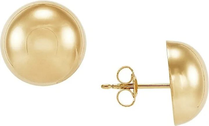14K Yellow Gold Ball Stud Earrings