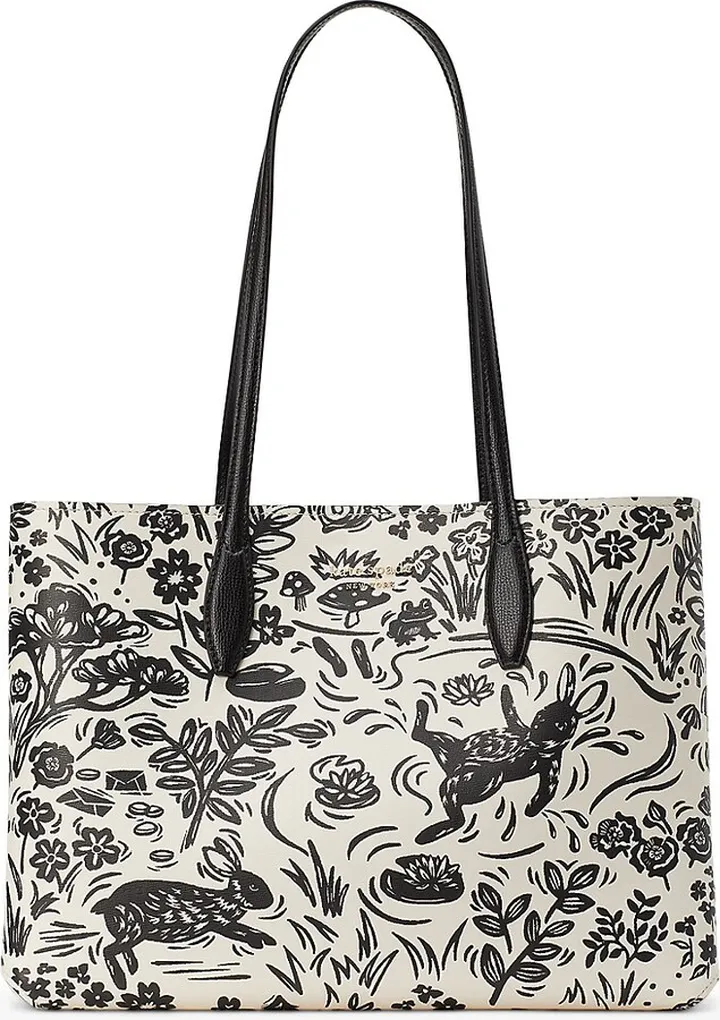 All Day Oversize Year Of The Rabbit Print PVC Tote