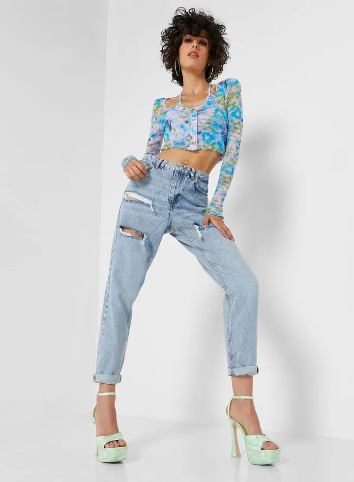 Ripped Mom Jeans