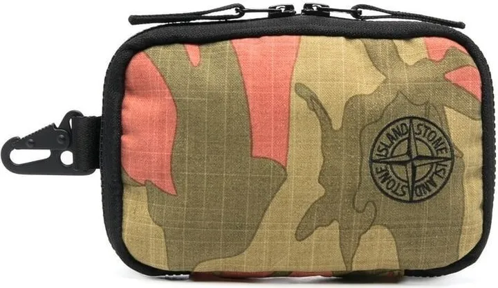 Camouflage-Print Travel Pouch