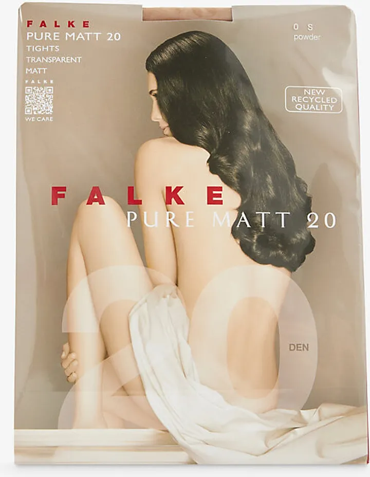 Womens 4169 Powder Pure atte 20 Den Stretch-woven Blend Tights