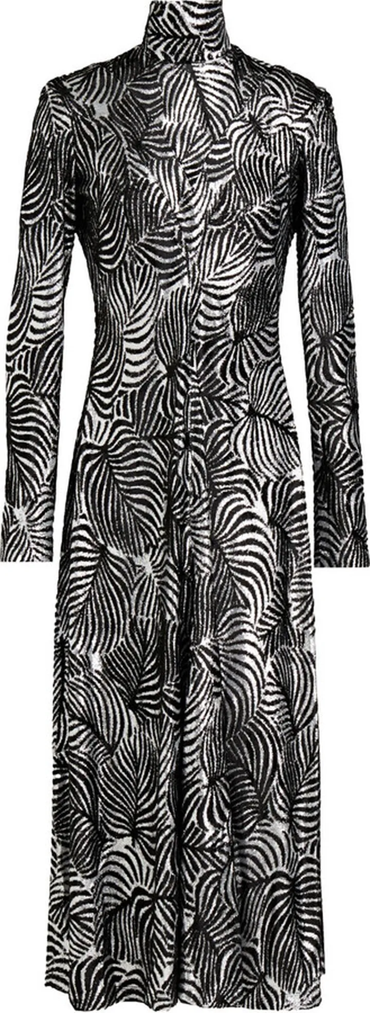 Cutout gathered velvet-jacquard midi dress