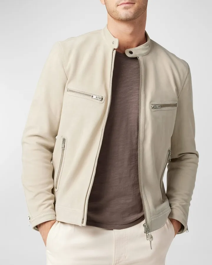Men's Leather Moto Jacket