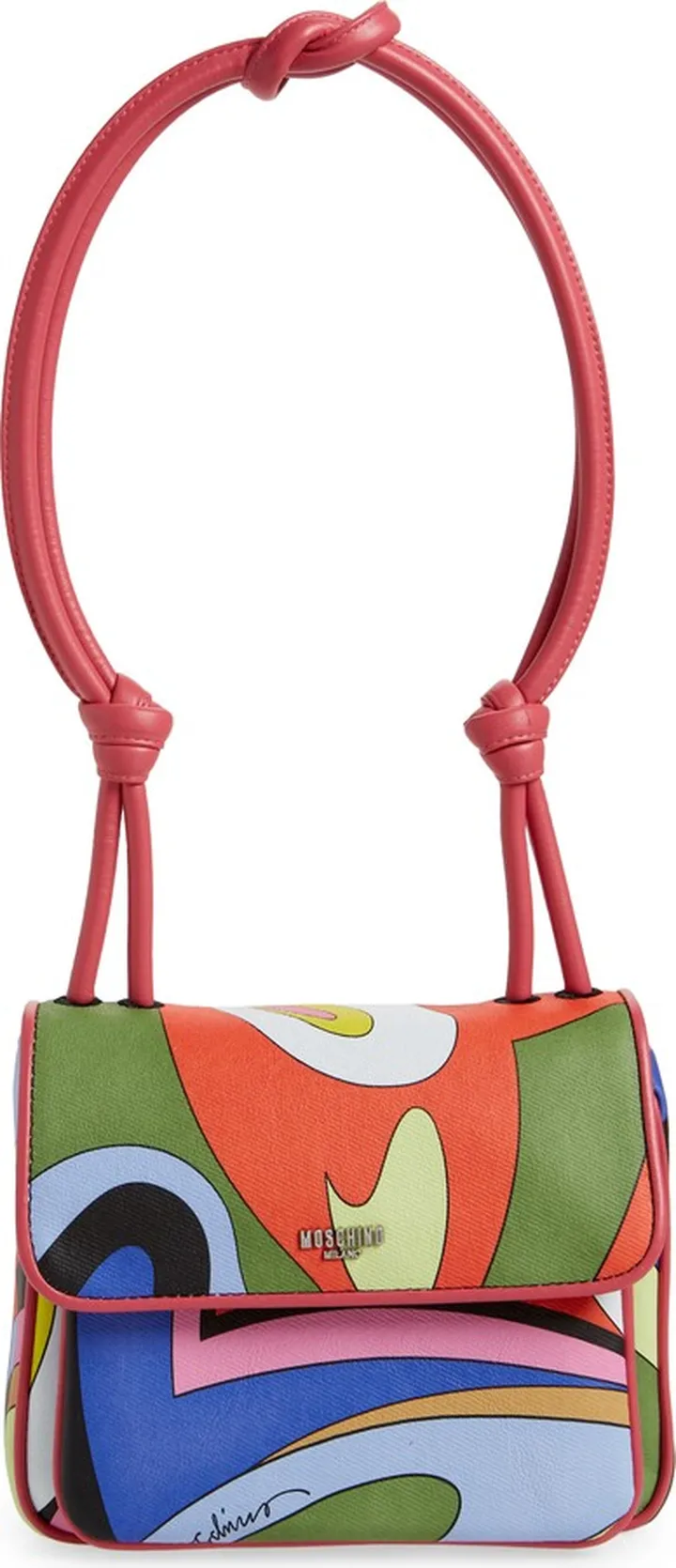 Psychedelic Swirl Print Shoulder Bag