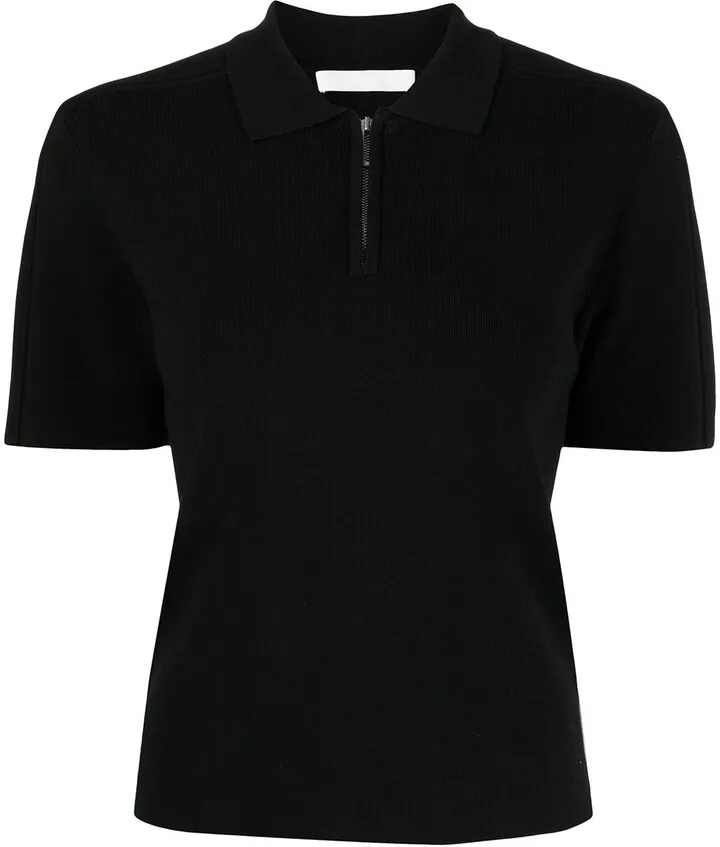 Half-Zip Short-Sleeved Polo Top