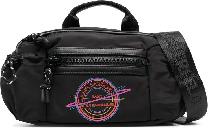 Logo-Patch Zip-Up Belt Bag