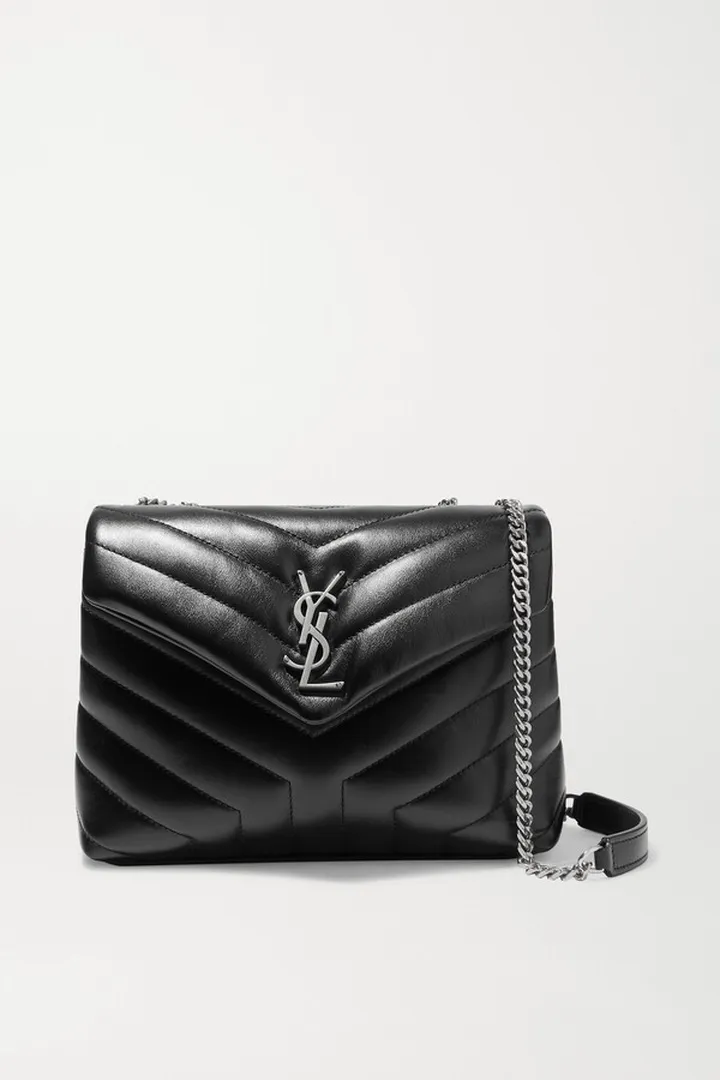 SAINT LAURENT - Loulou Small Quilted Leather Shoulder Bag - Black