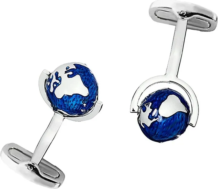 Stainless Steel Globe Cufflinks
