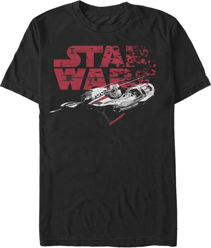 Men's Star Wars The Last Jedi Crait Speeder T-Shirt - Black - 2X Large