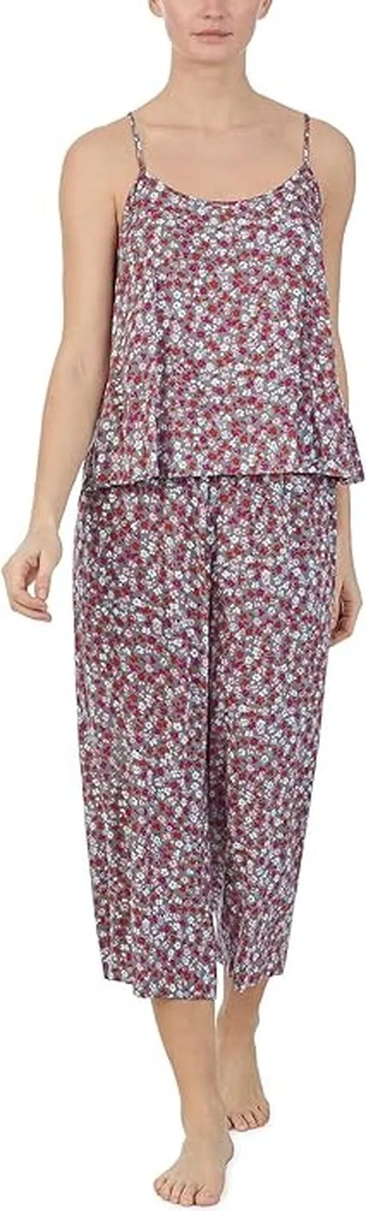 DKNY Cami Culottes PJ Set (Shadow Floral) Women's Pajama Sets