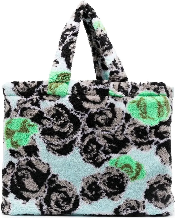 Floral Jacquard Tote Bag