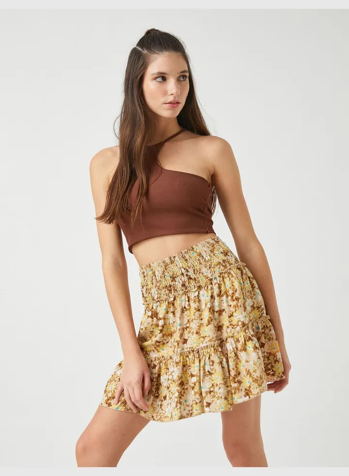Floral Mini Skirt