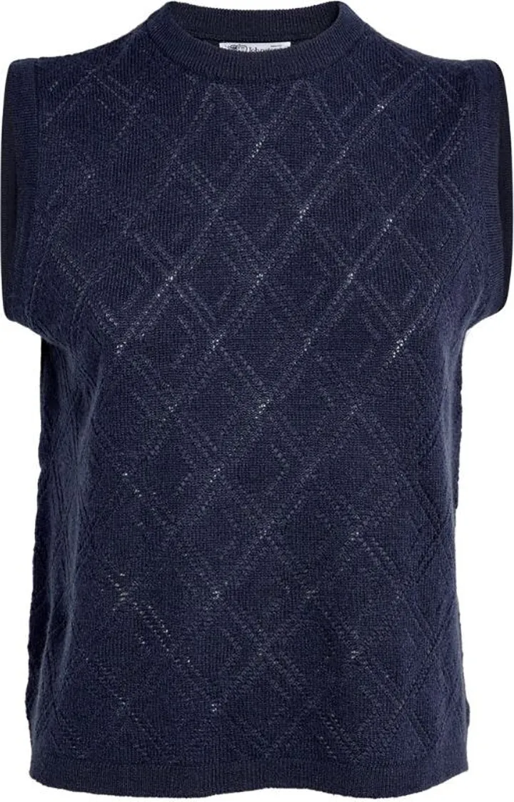 Johnstons Of Elgin Cashmere Diamond-Knit Tank Top