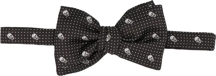 'skull Polka' Bow Tie