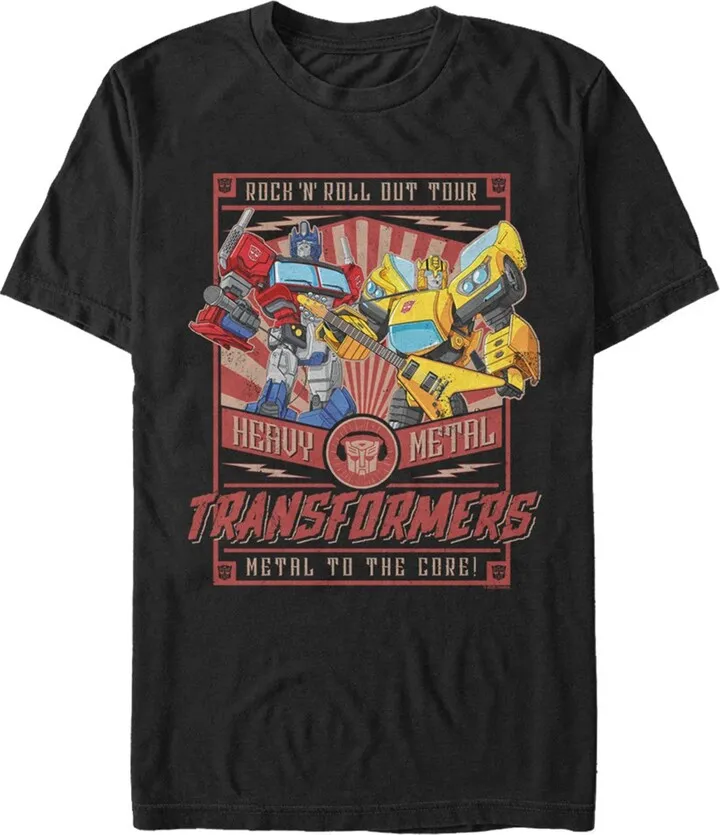 Men's Transformers Autobot Heavy Metal Poster T-Shirt - Black - 2X Large