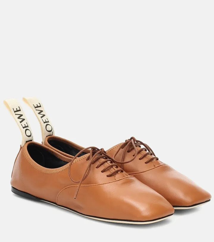 Leather Derby shoes