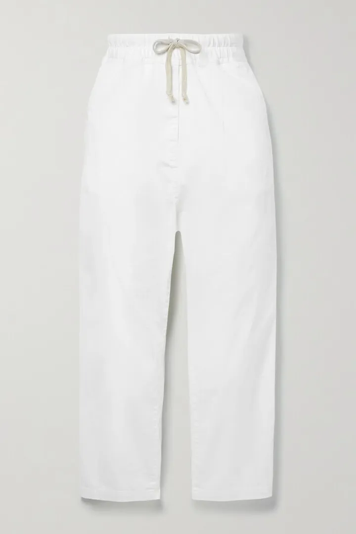 Nili Lotan - Casablanca Cropped Cotton-blend Twill Pants - White