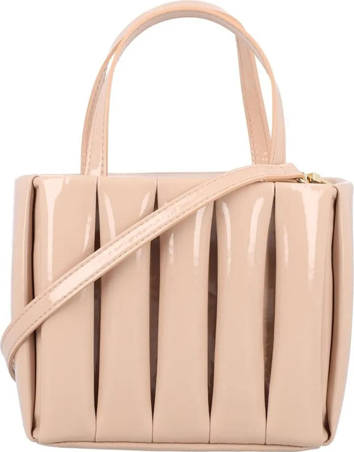 Themoirè Ginger Panelled Strapped Tote Bag