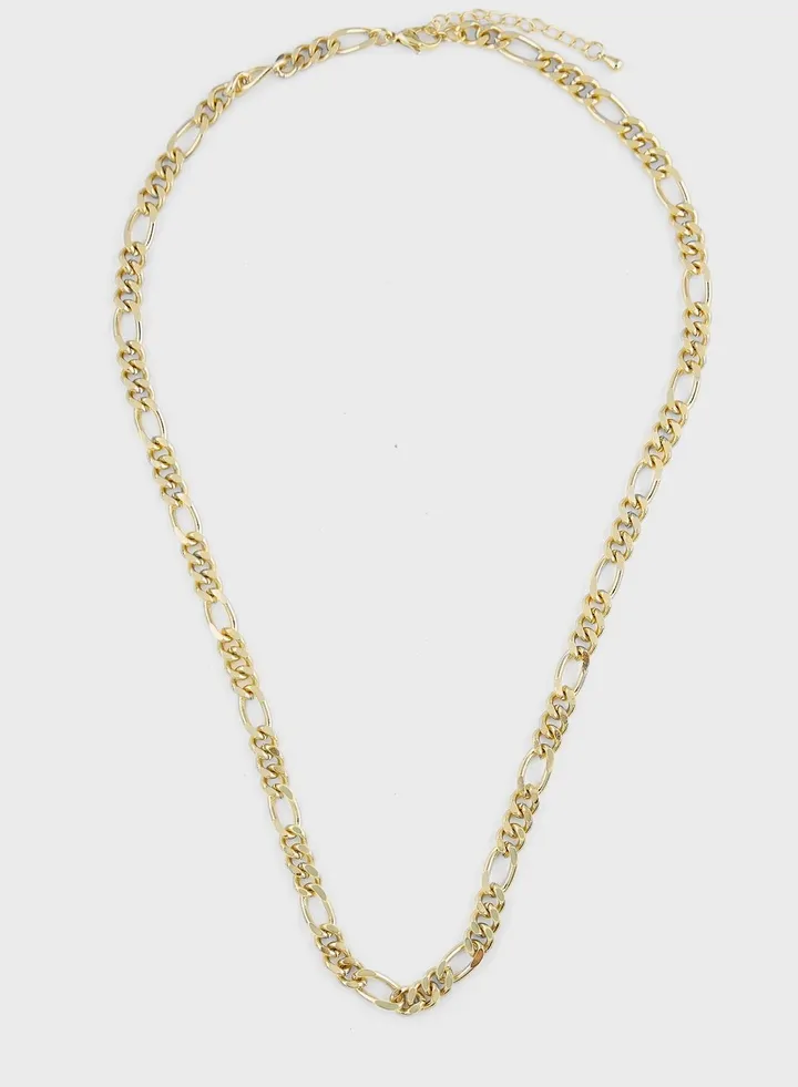 Cara Braided Chain Gold Plated Necklace