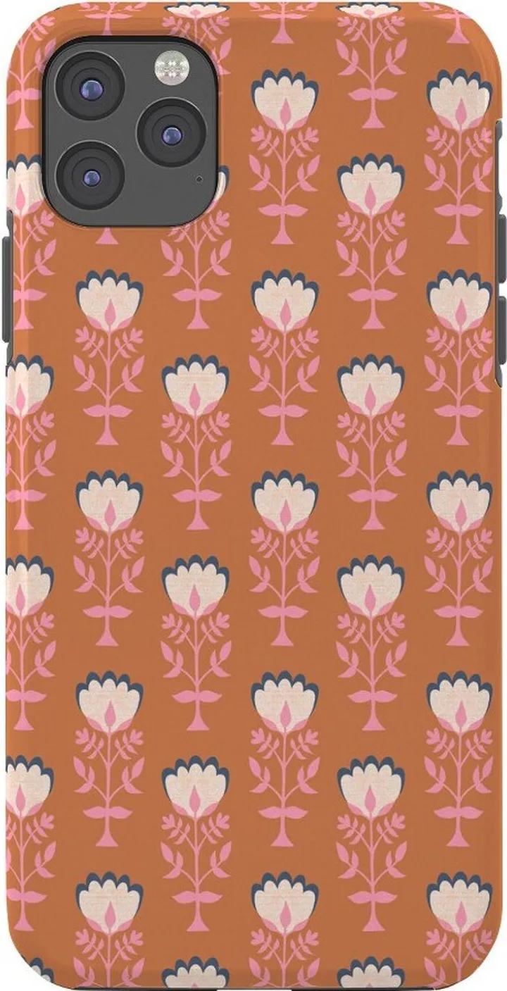 Schatzi Brown Norr Flower Orange Tough iPhone 11 PRO MAX Case - Society6