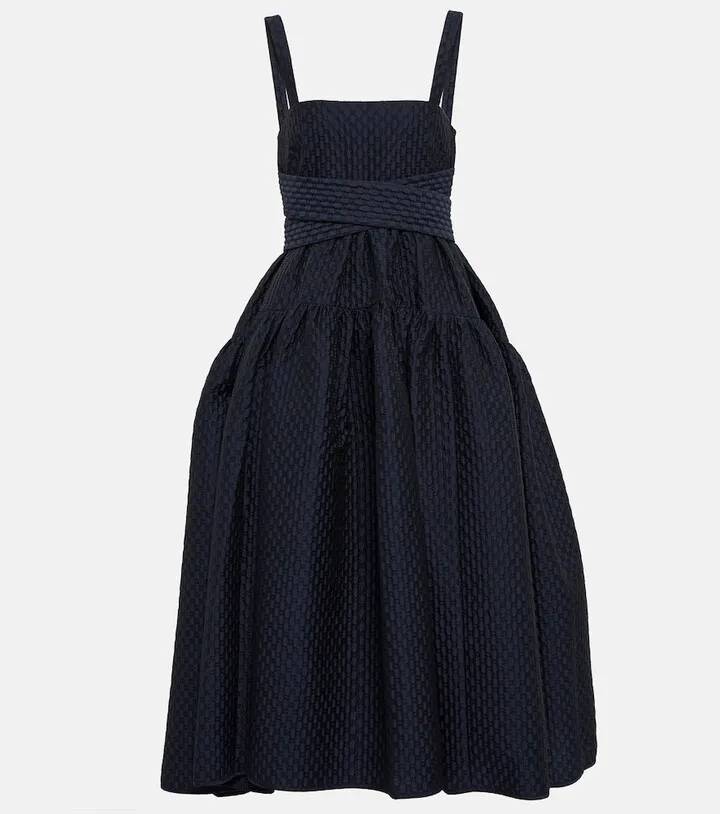 Johanna cotton-blend midi dress