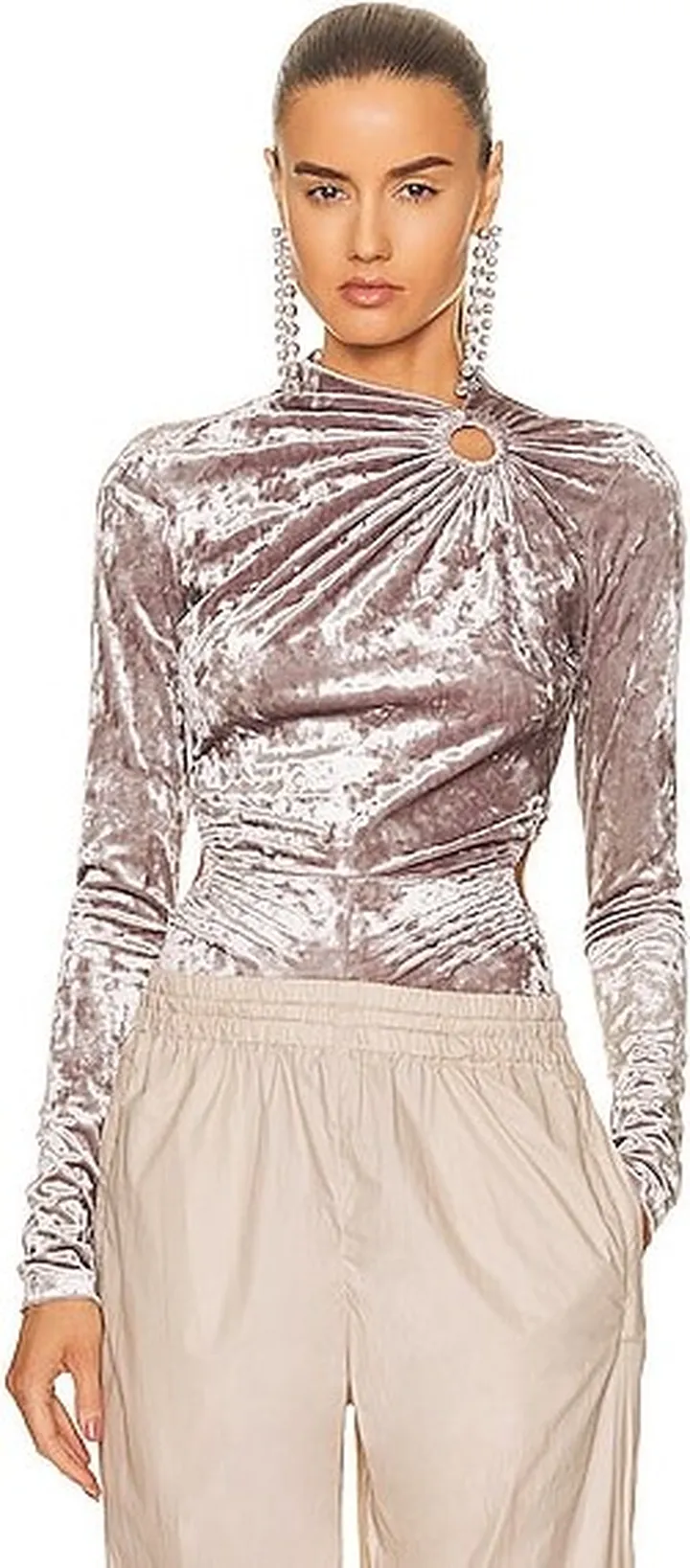 Isabel Marant Goldano Bodysuit in Grey