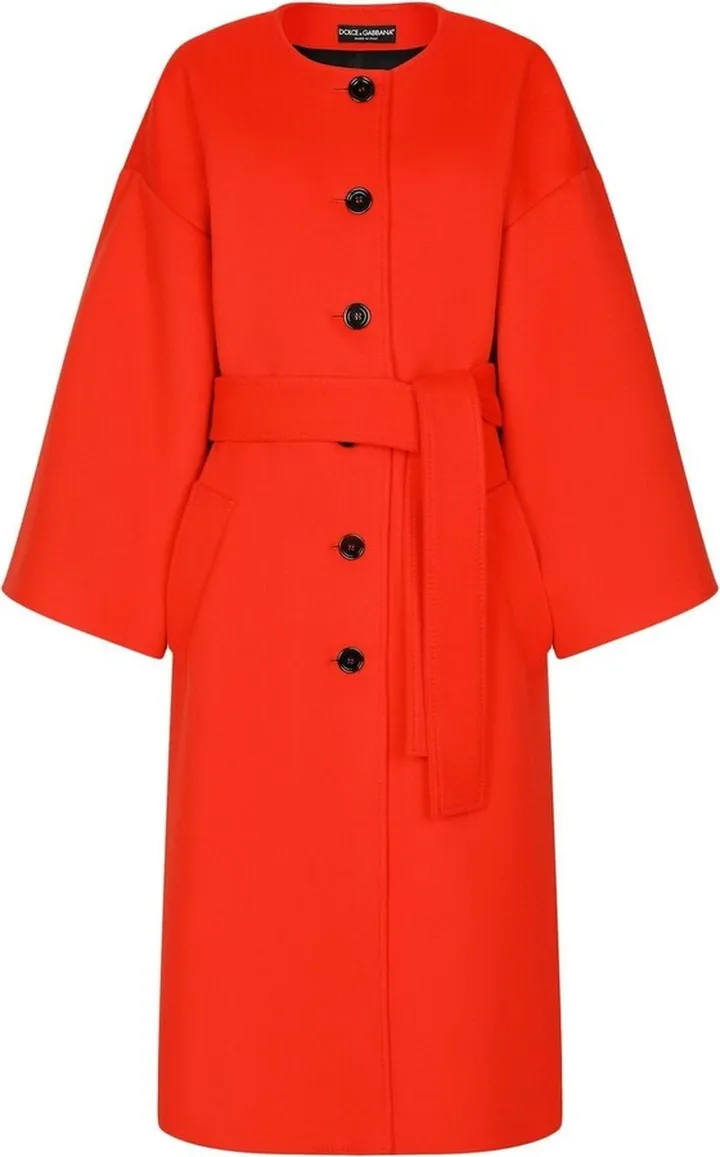 Belted Single-Breasted Coat
