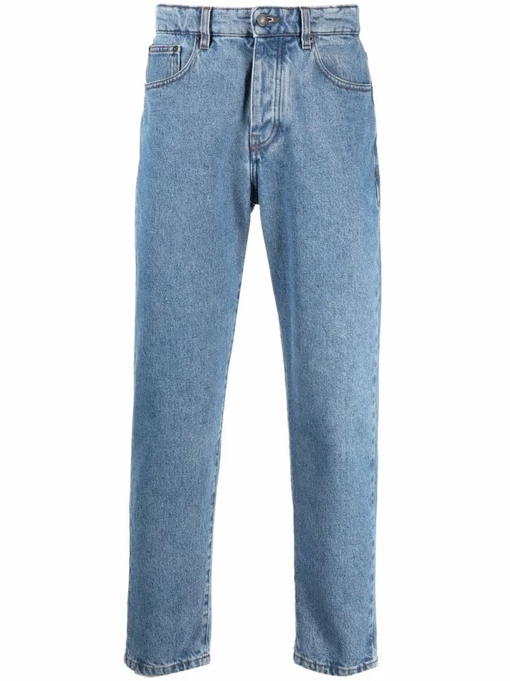 Tapered Cropped Jeans