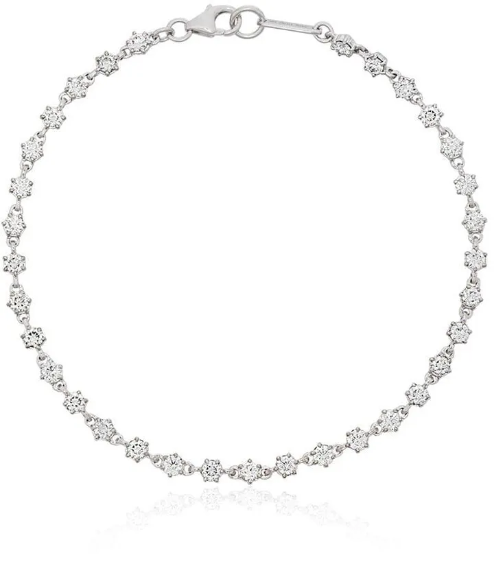 Penelope 18K white gold and diamond tennis bracelet