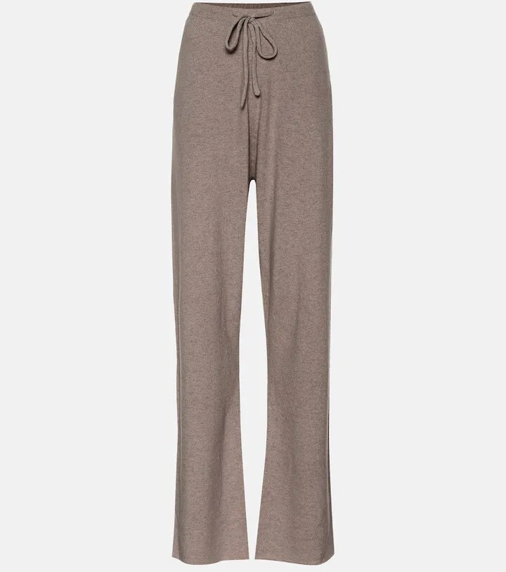 N°142 Run cashmere-blend sweatpants