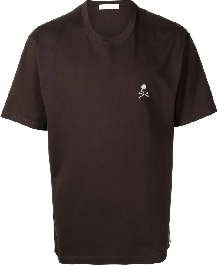 reflective skull-print T-shirt