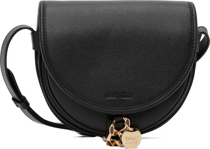 See by Chloé Black Small Mara Saddle Bag