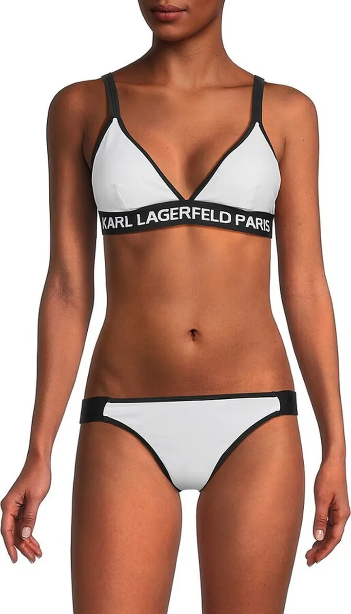 Logo Band Bikini Top