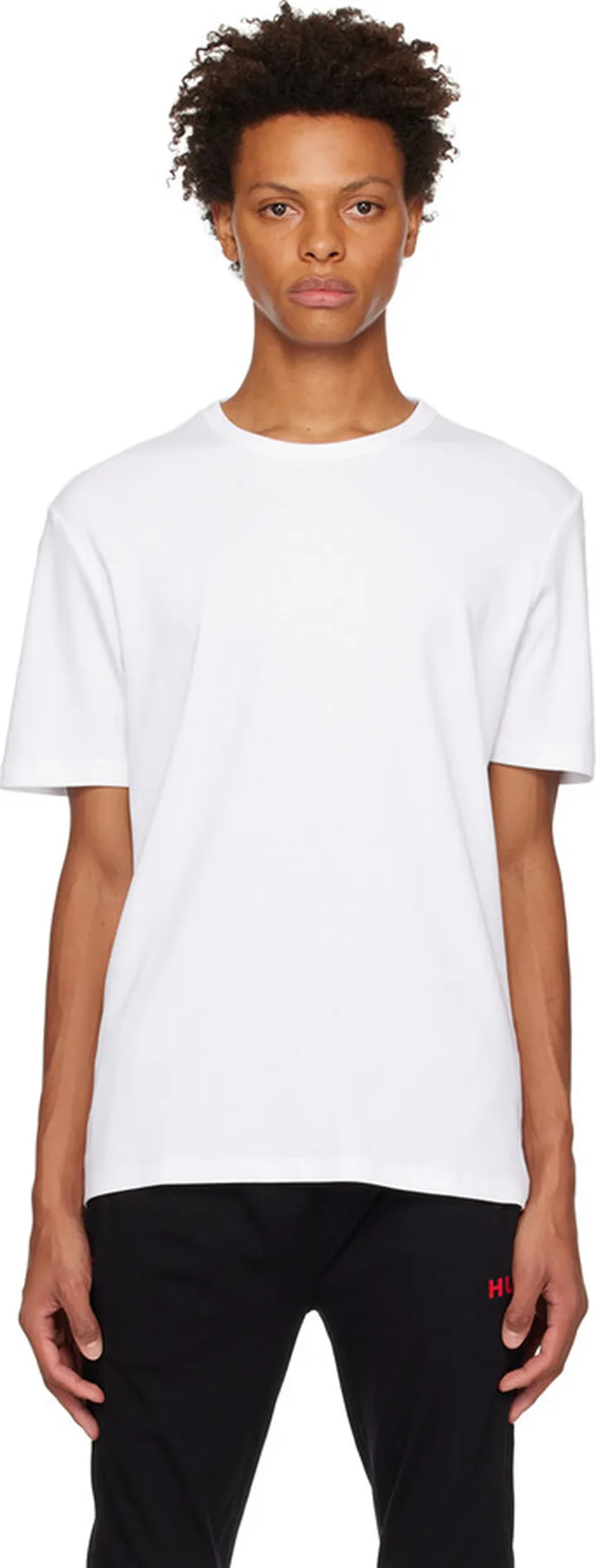 Hugo White Bonded T-Shirt