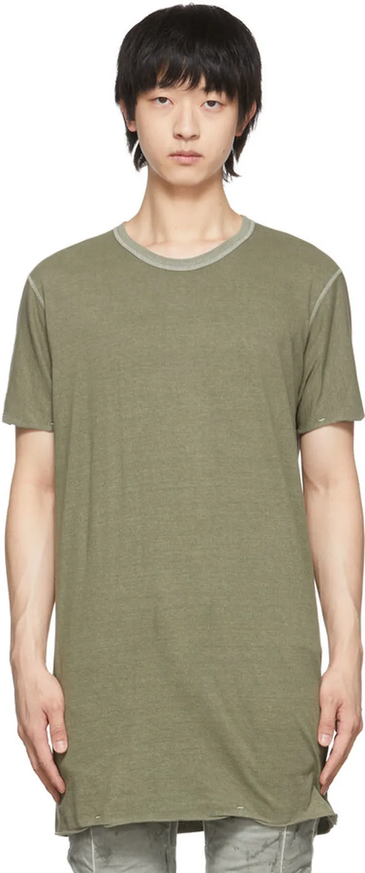 Boris Bidjan Saberi SSENSE Exclusive Khaki Cotton T-Shirt