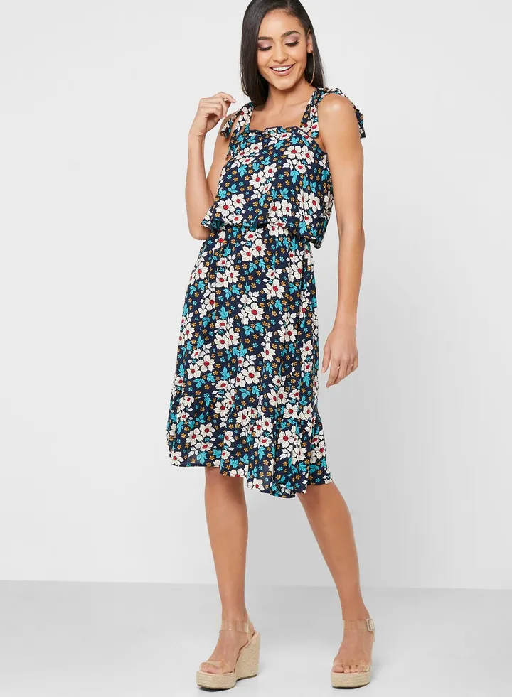 Ditsy Print Dress