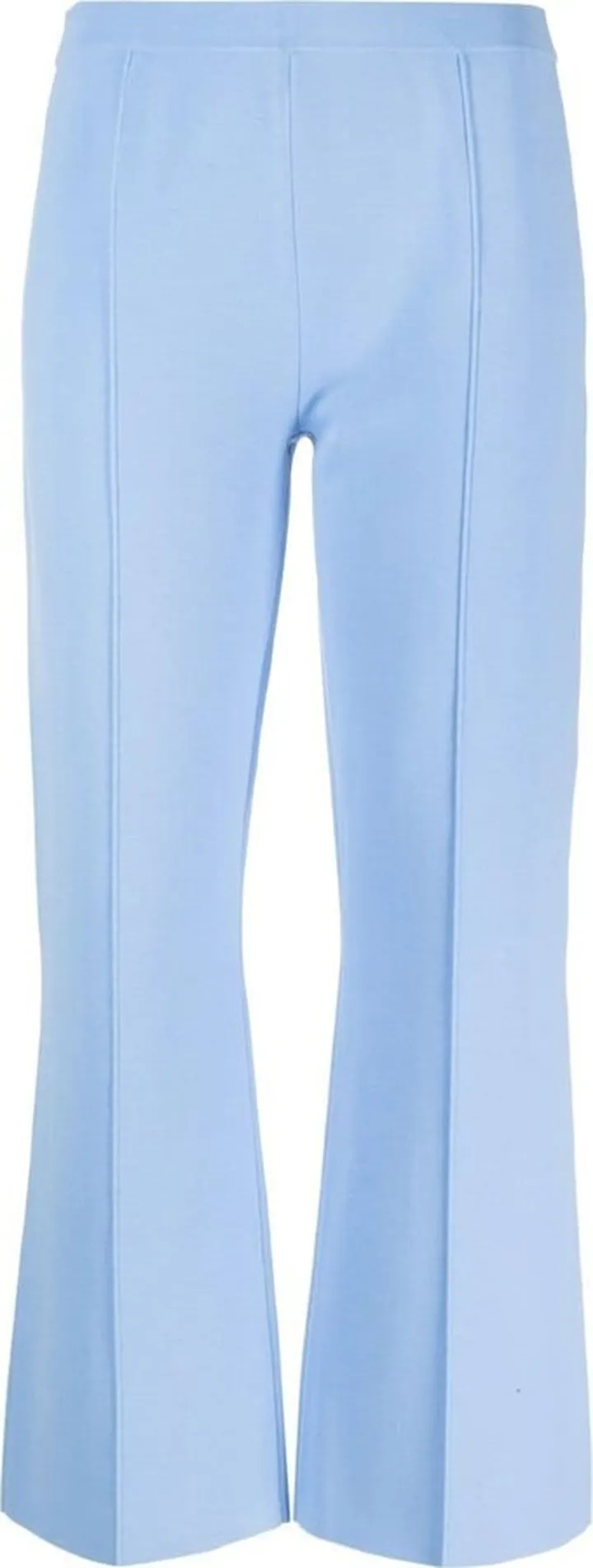 Straight-Leg Cropped Trousers