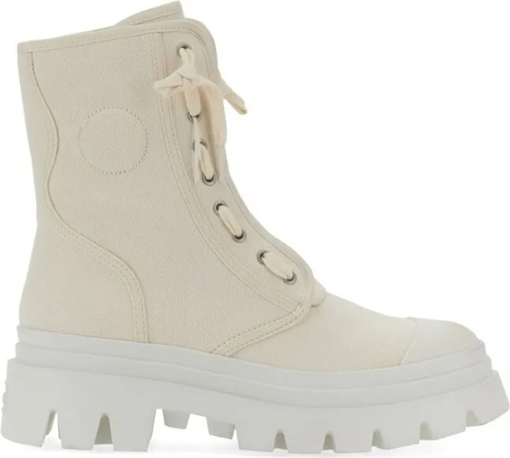 Ash Phoenix Round Toe Combat Boots