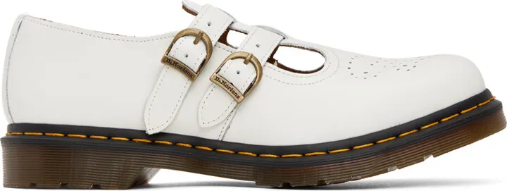 Dr. Martens White 8065 Mary Jane Oxfords