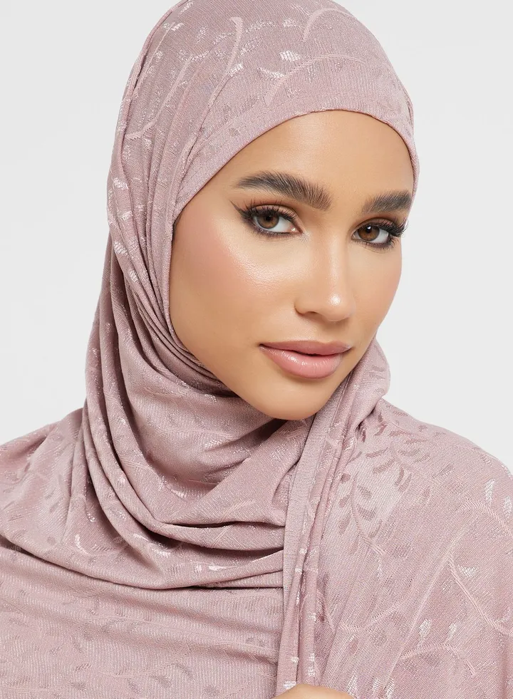Embroidered Long Hijab Scarf
