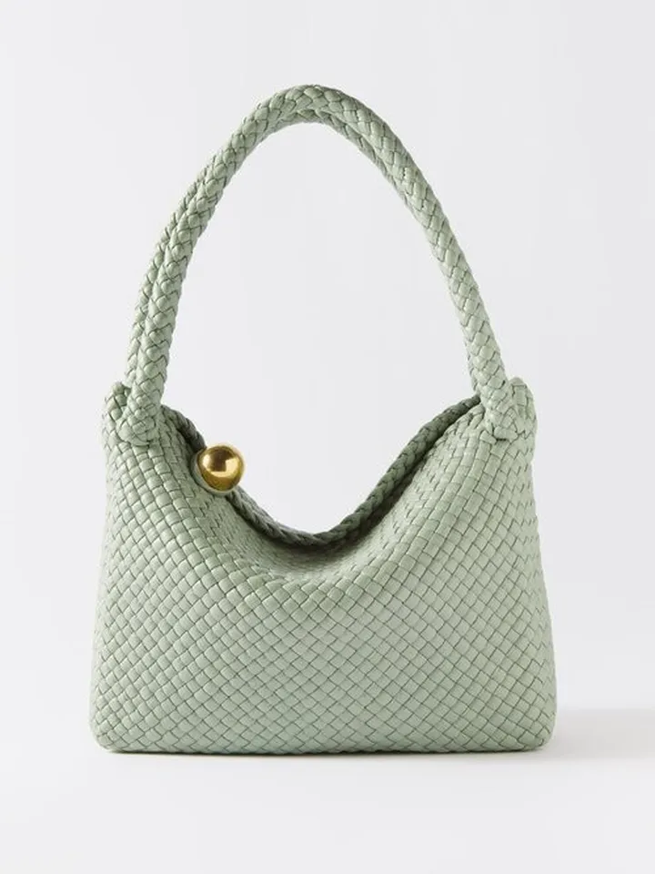 Cate Intrecciato-leather Shoulder Bag