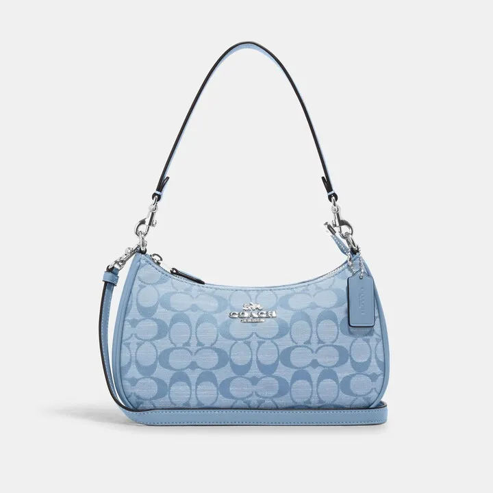 Teri Shoulder Bag In Signature Chambray