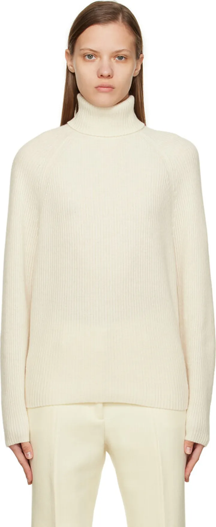 Gabriela Hearst White Wigman Turtleneck