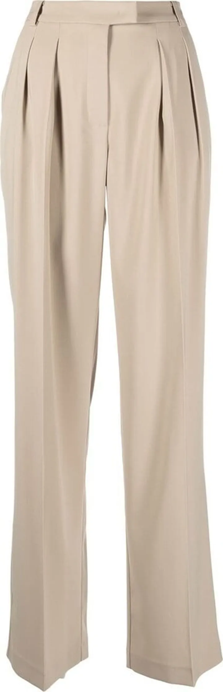 High-Waisted Straight Leg Trousers