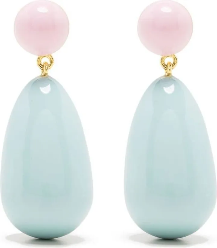 Enamel Drop Earrings