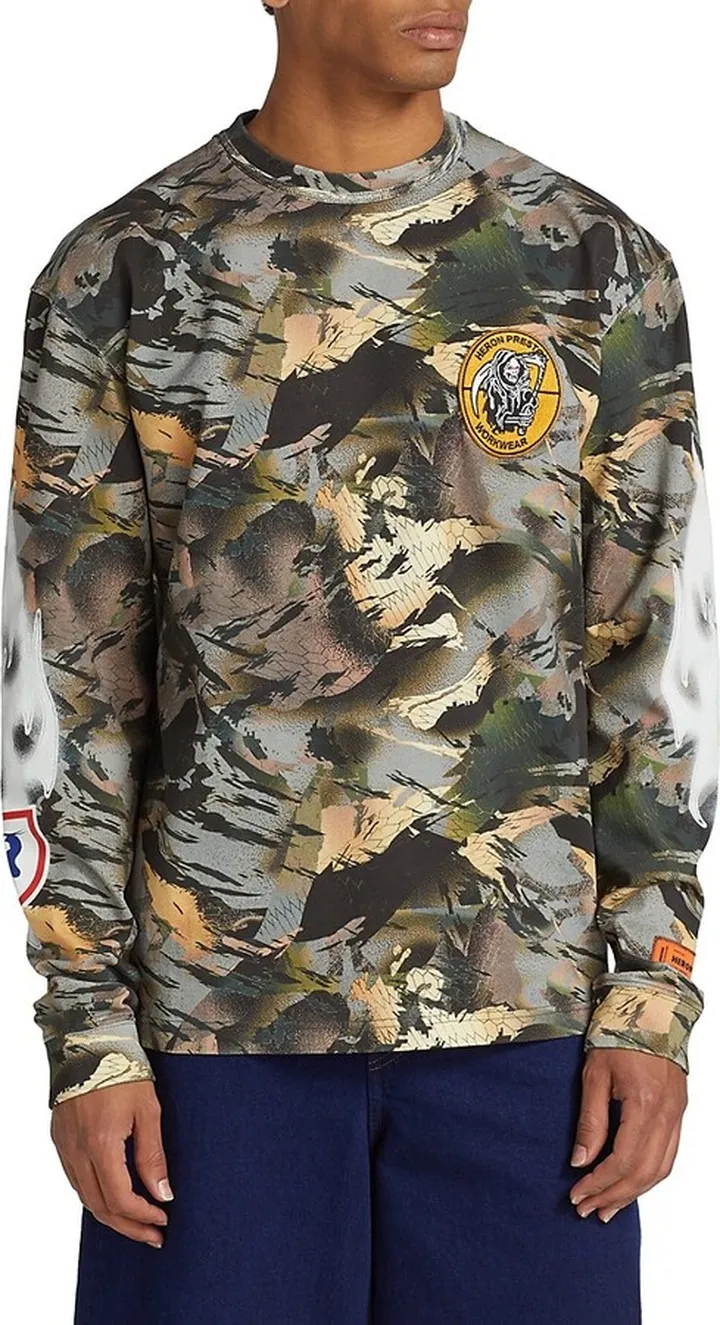 Flaming Sleeve Camouflage T-Shirt