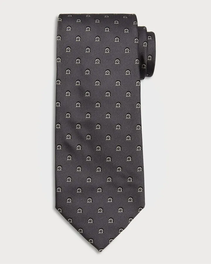 Men's 4-Riga Gancio Jacquard Silk Tie