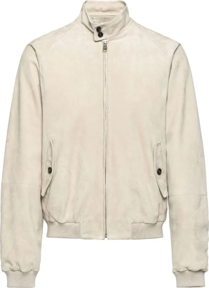 Suede Bomber Jacket